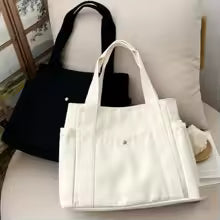 Bolso de mano de lona de gran