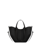 Cyme Mini - Textured Black with Ecru Stitching